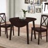 Transitional 3-Piece Drop Leaf Casual Dining Tables Set (Photo 16 of 25)