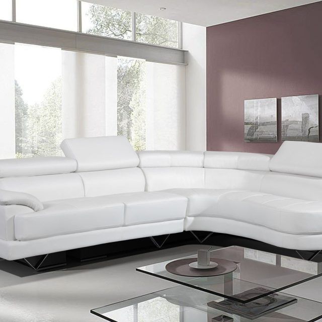 The 15 Best Collection of White Leather Corner Sofas
