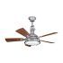 15 Collection of Outdoor Ceiling Fans with Galvanized Blades