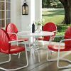 Bate Red Retro 3 Piece Dining Sets (Photo 20 of 25)