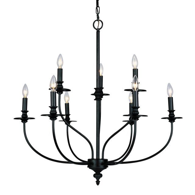 25 Collection of Giverny 9-light Candle Style Chandeliers