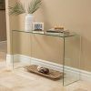 Glass And Chrome Console Tables (Photo 2 of 15)