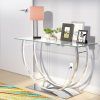 Glass And Chrome Console Tables (Photo 10 of 15)