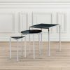 Chrome And Glass Modern Console Tables (Photo 2 of 15)