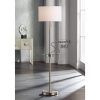 Glass Satin Nickel Standing Lamps (Photo 3 of 15)