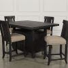 Jaxon Grey 5 Piece Round Extension Dining Sets With Upholstered Chairs (Photo 21 of 25)