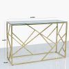Gold And Clear Acrylic Console Tables (Photo 10 of 15)