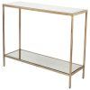 Gold And Clear Acrylic Console Tables (Photo 6 of 15)