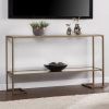 Gold And Mirror Modern Cube Console Tables (Photo 7 of 15)