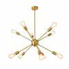 Gold And Wood Sputnik Orb Chandeliers (Photo 6 of 15)