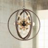 Gold And Wood Sputnik Orb Chandeliers (Photo 11 of 15)