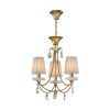 Gold Finish Double Shade Chandeliers (Photo 14 of 15)