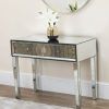 Antiqued Gold Rectangular Console Tables (Photo 14 of 15)