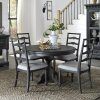 Hanska Wooden 5 Piece Counter Height Dining Table Sets (Set Of 5) (Photo 12 of 25)