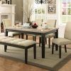 Caira Black 5 Piece Round Dining Sets With Upholstered Side Chairs (Photo 13 of 25)