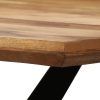 Acacia Top Dining Tables With Metal Legs (Photo 23 of 25)
