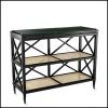 Hammered Antique Brass Modern Console Tables (Photo 9 of 15)