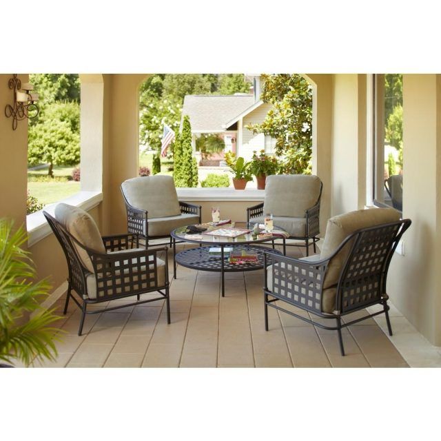 The 15 Best Collection of Patio Furniture Conversation Sets at Home Depot