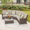 Patio Sectional Conversation Sets (Photo 14 of 15)