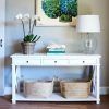 White Geometric Console Tables (Photo 4 of 15)