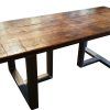 Iron Wood Dining Tables With Metal Legs (Photo 5 of 25)