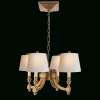 Natural Brass Six-Light Chandeliers (Photo 8 of 15)