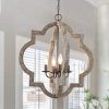 Handcrafted Wood Lantern Chandeliers (Photo 15 of 15)