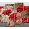 Red Poppy Canvas Wall Art (Photo 8 of 15)