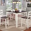 Hanska Wooden 5 Piece Counter Height Dining Table Sets (Set Of 5) (Photo 6 of 25)
