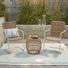 3-Piece Outdoor Boho Wicker Chat Set (Photo 14 of 15)
