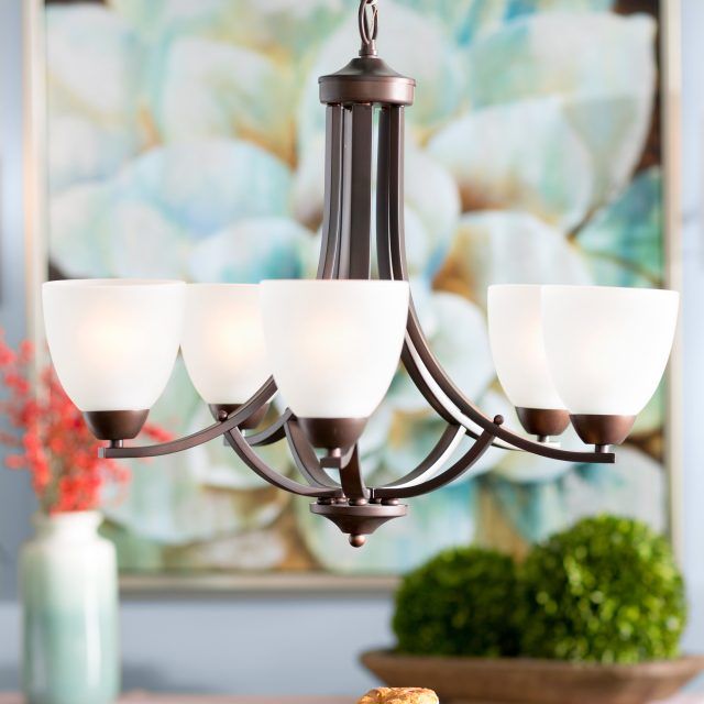 25 Best Collection of Hayden 5-light Shaded Chandeliers
