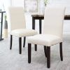Ivory Leather Dining Chairs (Photo 9 of 25)