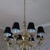 Black Chandeliers With Shades (Photo 10 of 15)