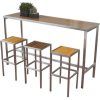 Griffin Reclaimed Wood Bar-Height Tables (Photo 21 of 25)