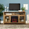 Wood Highboy Fireplace Tv Stands (Photo 4 of 15)