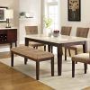 Palazzo 6 Piece Dining Sets With Pearson Grey Side Chairs (Photo 6 of 25)