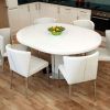 White Round Extending Dining Tables (Photo 17 of 25)