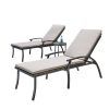 Black Outdoor Chaise Lounge Chairs (Photo 6 of 15)