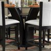 Round Black Glass Dining Tables And 4 Chairs (Photo 6 of 25)