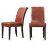 Red Leather Dining Chairs (Photo 13 of 25)