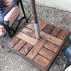 Patio Umbrella Stand Side Tables (Photo 14 of 15)