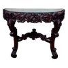 Honey Oak And Marble Console Tables (Photo 13 of 15)