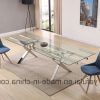 Modern Glass Top Extension Dining Tables In Stainless (Photo 18 of 25)