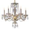 Crystal And Brass Chandelier (Photo 5 of 15)