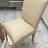 Cream Faux Leather Dining Chairs (Photo 22 of 25)
