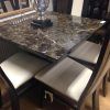 Marble Effect Dining Tables And Chairs (Photo 15 of 25)