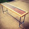 Smoked Barnwood Console Tables (Photo 4 of 15)