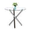 Chrome Dining Tables With Tempered Glass (Photo 18 of 25)