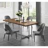 4 Seater Round Wooden Dining Tables With Chrome Legs (Photo 23 of 25)