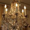Antique Brass Crystal Chandeliers (Photo 9 of 15)